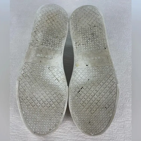 Blackstone White RL90 Low Top‎ Sneaker with Silver Accents - Image 10