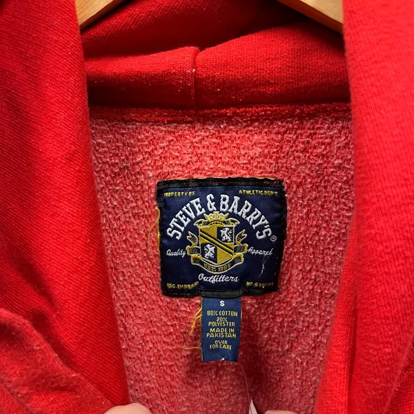Steve & Barrys Red Ohio State Embroidered Sweatshirt Medium Y2K College Small S - Image 3