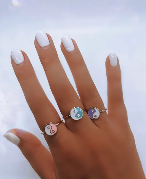 Purple Yin Yang Ring - Image 3