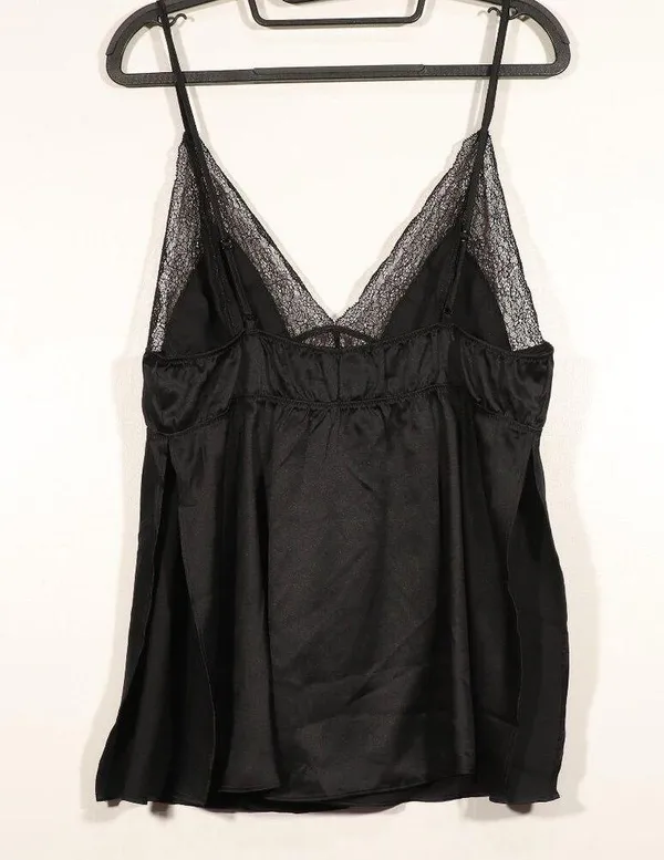 Victoria's Secret NWOT Black Lace Cami Size L - Image 2