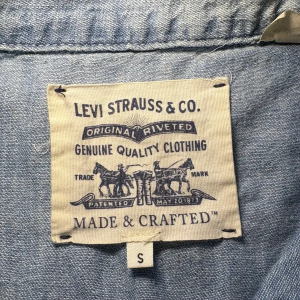 Levis Oversized Cowgirl Mix Up Two Tone Denim Chore Jacket Womens‎ S western - Image 7