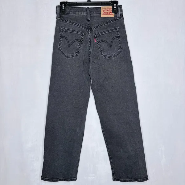 Levi’s Black Ribcage Straight Ankle Jeans - Image 9