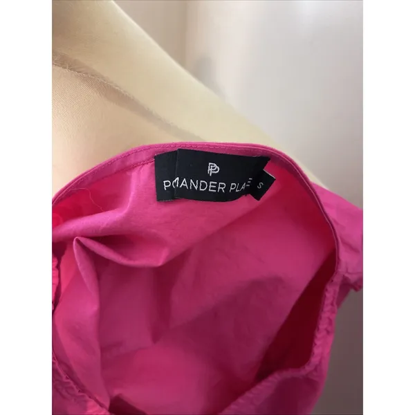 Tuckernuck Pomander Place Easton Blouse Hot Pink‎ Size Small - Image 10