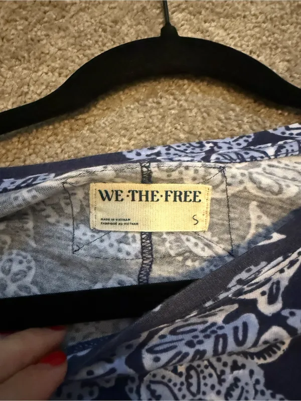 Free People We the Free NWT Nina Printed Tee S $58 - Image 5