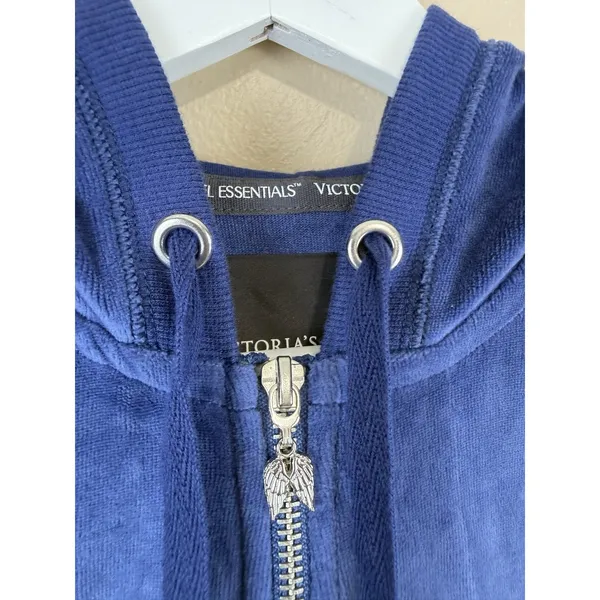 Victoria's Secret Y2K Angel Sparkle Sequence Full Zip Up Hoodie Women’s Size M - Image 5