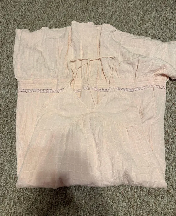 Aerie Pink Low Back Maxi Dress - Image 5