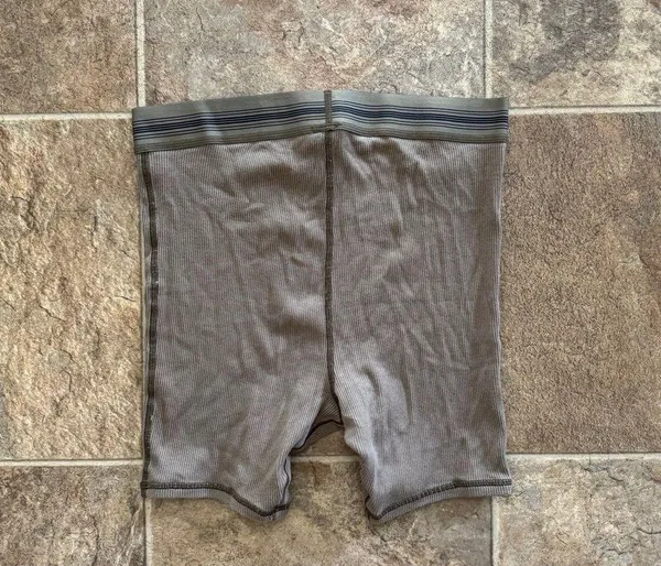 Skims Cotton Rib Boxer Army Size Small - Image 4