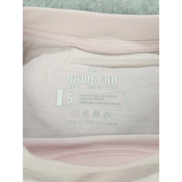 NWT Rawgear Powder Pink Crop Top T-shirt Size Small‎ L/XL - Look Great W/ Jeans! - Image 5