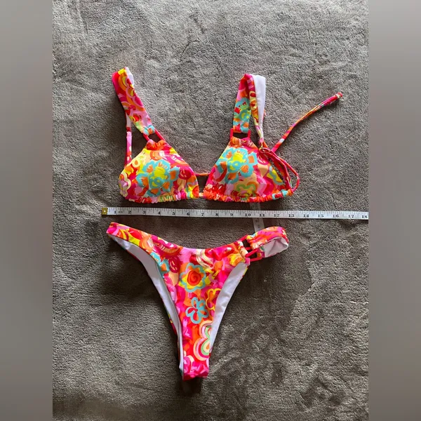 Bright Colorful Tropical Bikini Women’s 2 Piece Swimsuit Sz XS NWOT - Image 6