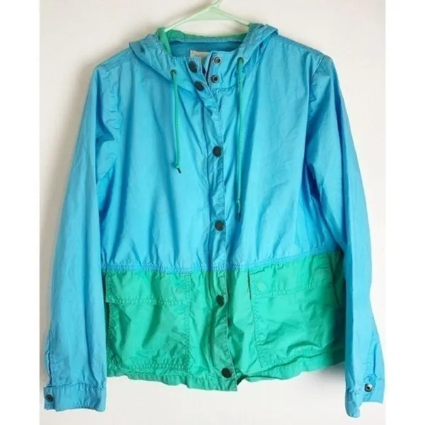 J. Crew • Blue Green Poplin Sail Jacket - Image 3