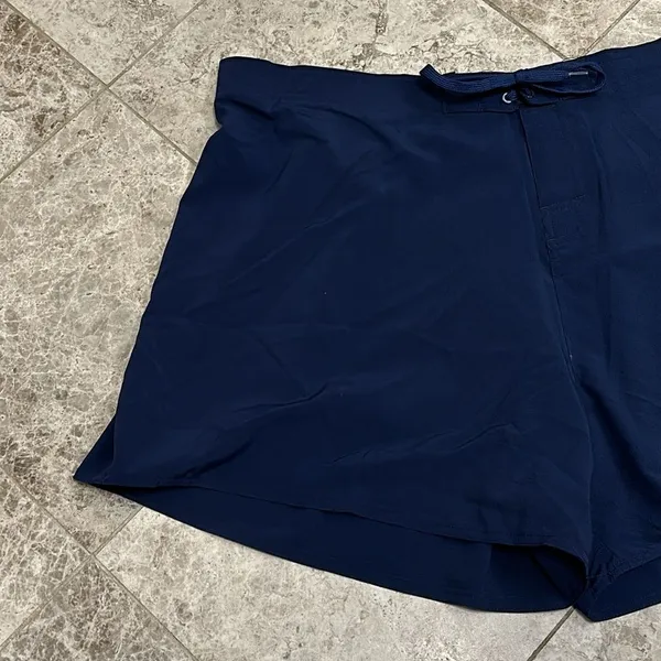 Swimsuits For All Navy Board Short NEW Size 26 Unlined Pocket Elastic Waist - Image 3