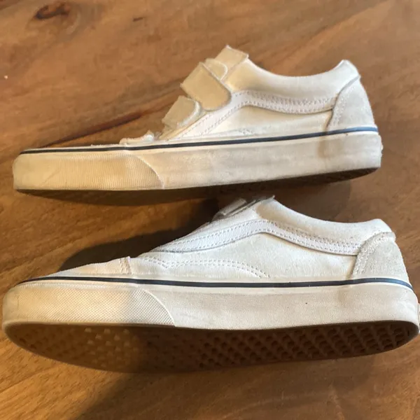 Vans White Old Skool Sneakers Classic Design - Image 2
