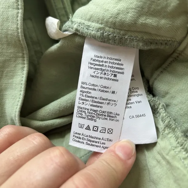 Madewell‎ The Emmett Wide-Leg Crop Pant: Welt Pocket Edition 30 X 27 Pistachio - Image 7