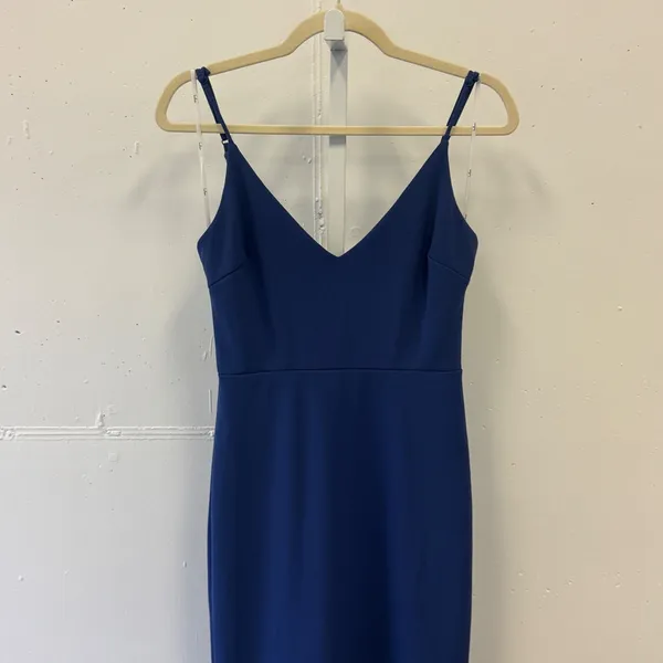 Lulus Infinite Glory Royal Blue Plunge V-neck Sleeveless Backless Maxi Dress Sm - Image 5