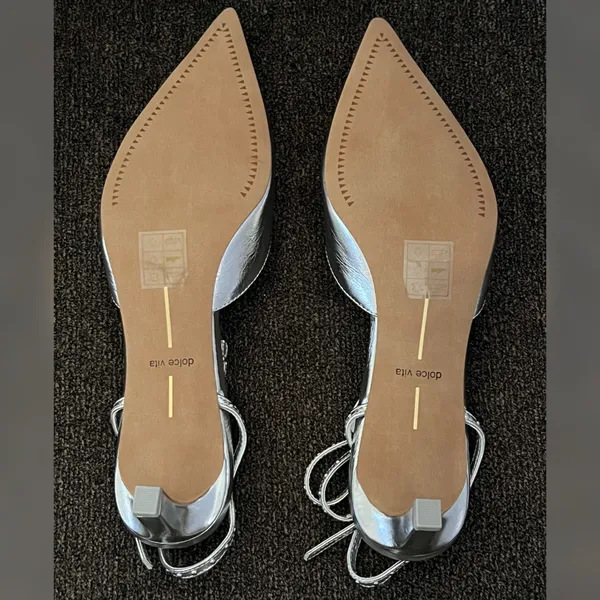 Dolce Vita Loklyn Studded Heels Silver Color Women’s Size- 8.5 - Image 10