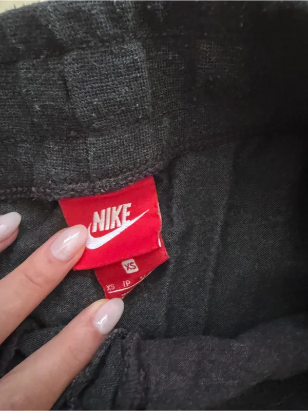Nike Charcoal Gray Logo Drawstring Joggers - Image 2