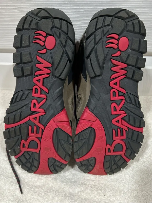 BearPaw tan and Pink Women's Winter Hiking Boots - Image 8