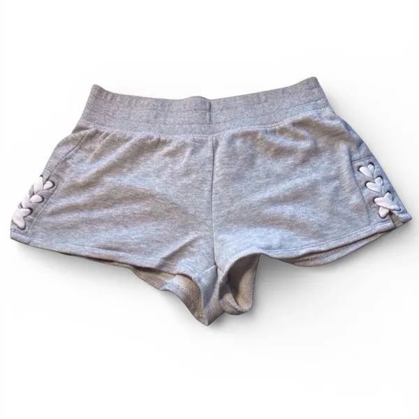 Aerie Lace-Up Sweat Shorts – Light Gray, Size M excellent condition - Image 9
