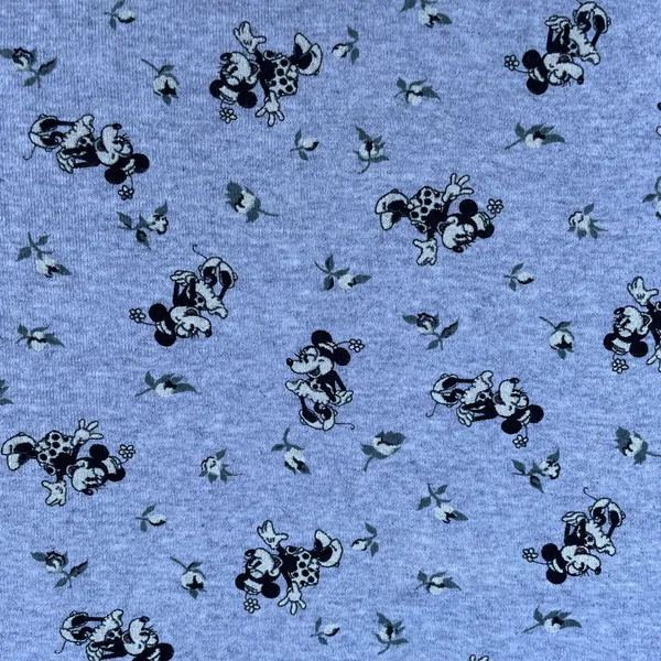 Disney Vintage 90s Mickey Mouse Minnie Mouse Lace Grey T-shirt - Image 6