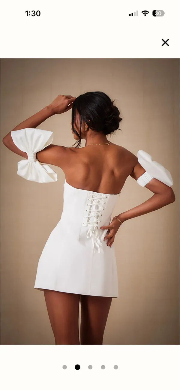 PLT white mini dress - Image 9
