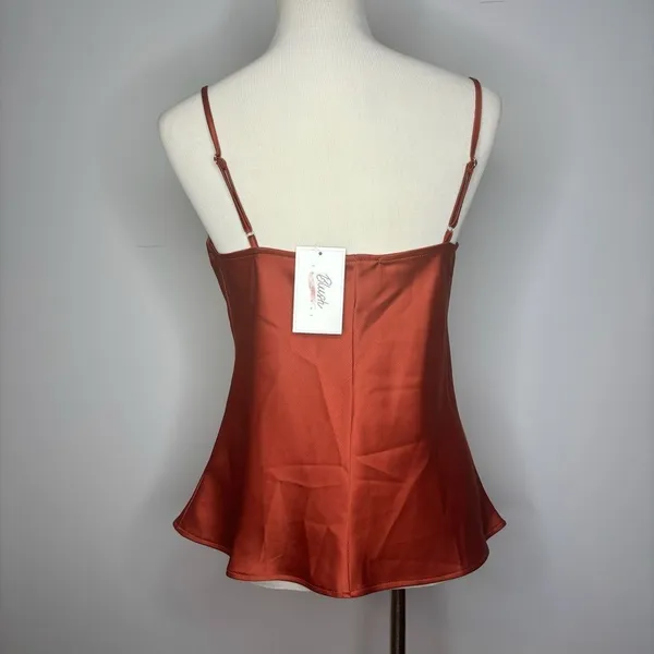 Blush- Rust Cowl Neck Cami - Image 3