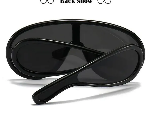 Acetate Bold Retro square Black Sun Glasses Leowe oversized aviator sunglasses - Image 2