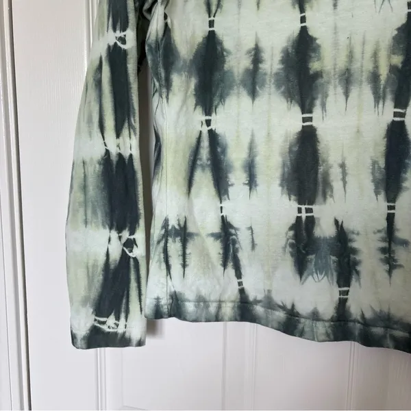Green Tie Die Long Sleeve Tee Shirt Size Extra Large - Image 3