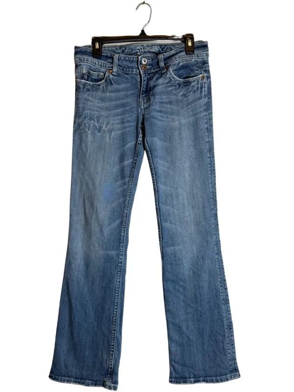 Y2K Miss Me Low Rise Bootcut Denim Jeans Women's 28 Rodeo Flap Pockets Festival - Image 3