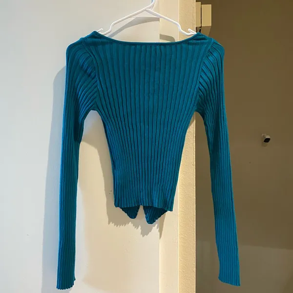 NWOT urban outfitters ribbed button up cute crop top - Image 8