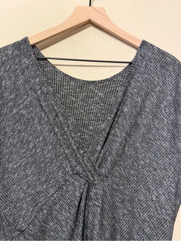 Rag & Bone Gray Twist Back Top Size Small - Image 6