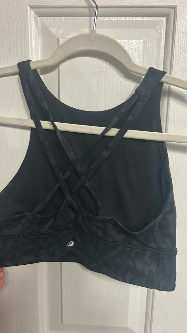 Lululemon Black Camo Sports Bra - Image 3