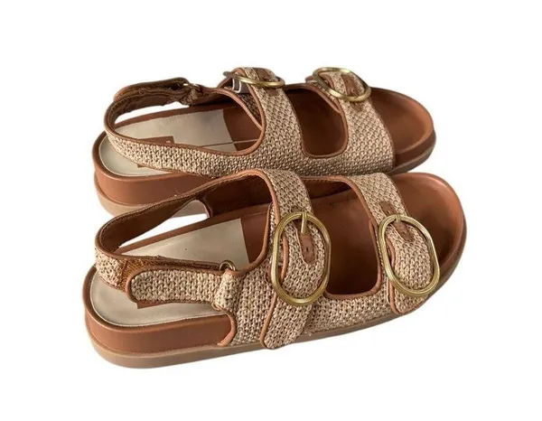 Dolce Vita Starla Sandals TAN MULTI WOVEN 8 NWOT - Image 2