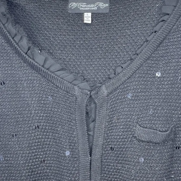 My Favorite Things Cardigan Sweater Black‎ Black Size L - Image 8