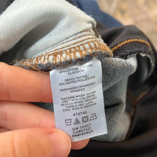 Loft Maternity Dark Wash Jeans- Size 4 Petite Medium - Image 5