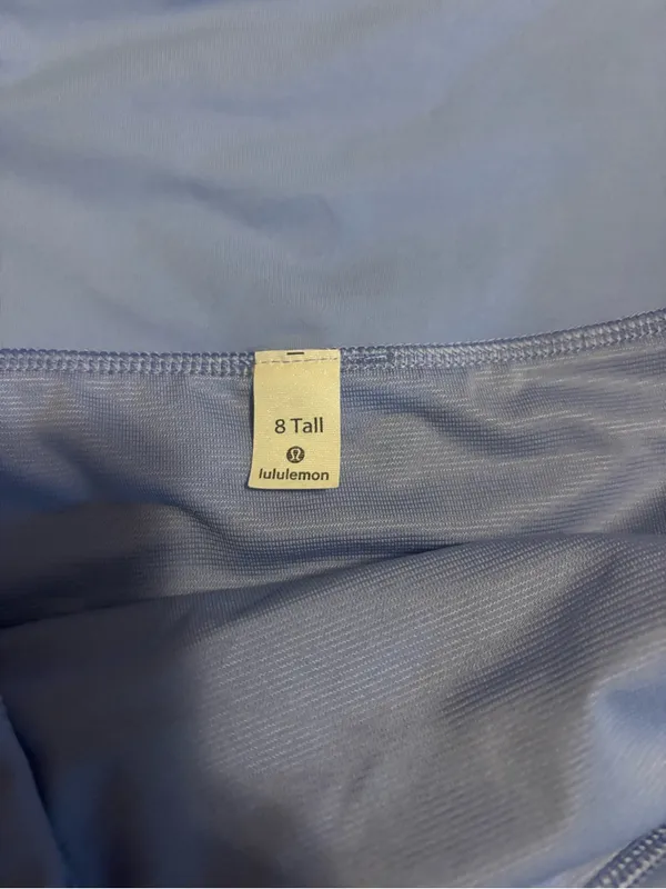 Lululemon Athletica Light Blue/Purple Hydrangea Speed Up MR 4” Lined Shorts - Image 3