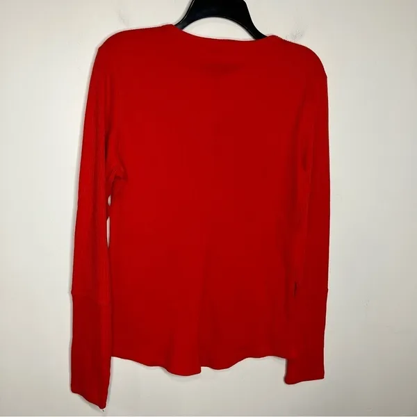 ZYIA active red waffle knit top long sleeve size‎ XL - Image 5