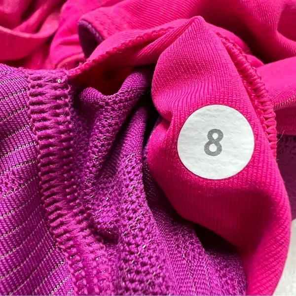 Lululemon Run For Gold Tank Hot Pink Magenta Running Tank Top Sports Bra Size 8 - Image 13