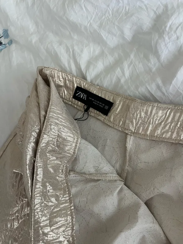 ZARA Gold Skirt - Image 5