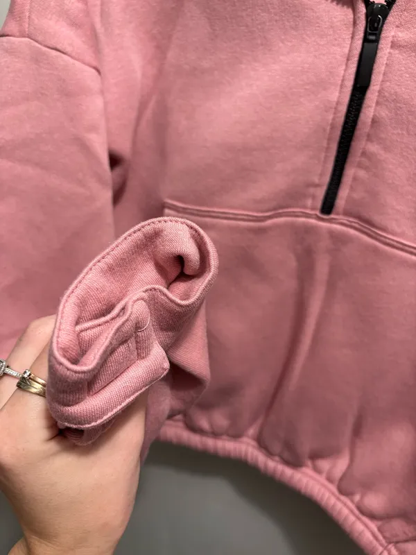 Pretty Little Thing Cropped Sweatshirt Pink - Image 4