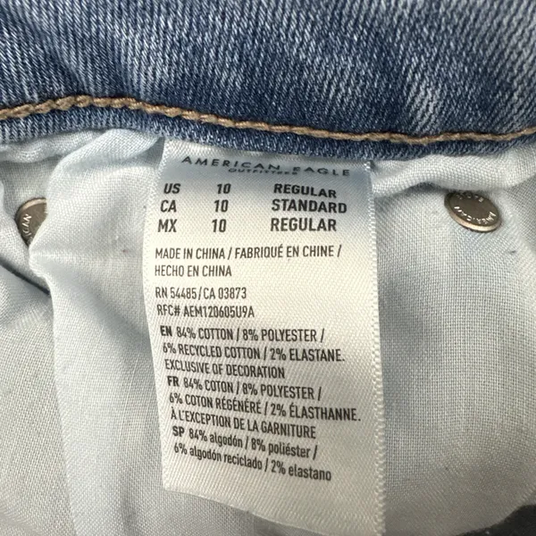 American Eagle Festival Flare Jeans High Rise Boho Retro Women's 10 x 29 - Image 7
