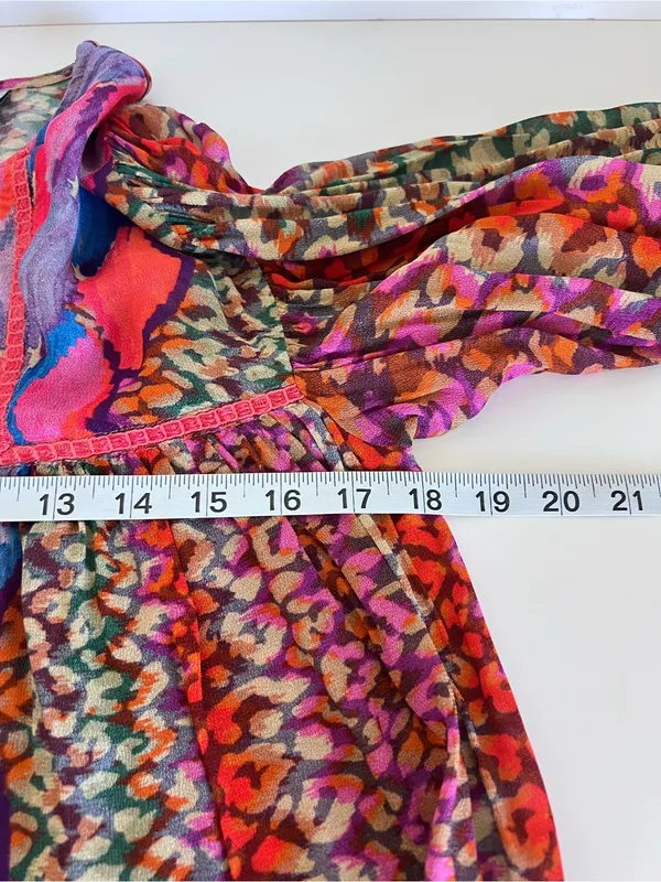 Bl-nk London Women's Miranda Peasant Blouse Peasant‎ Boho Eclectic Artsy Mixed - Image 6