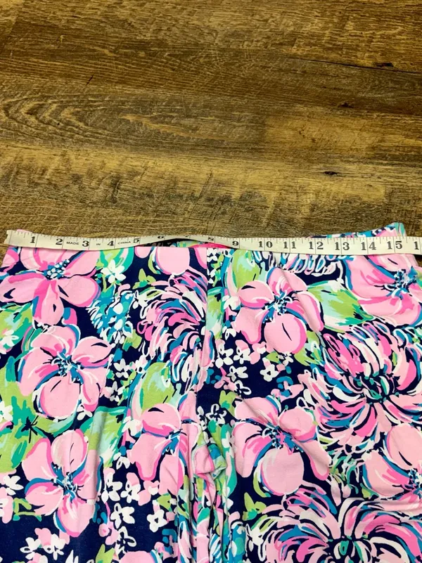 Lilly Pulitzer Georgia May Palazzo Wide Leg Pull On Pant High Tide Size Medium - Image 3