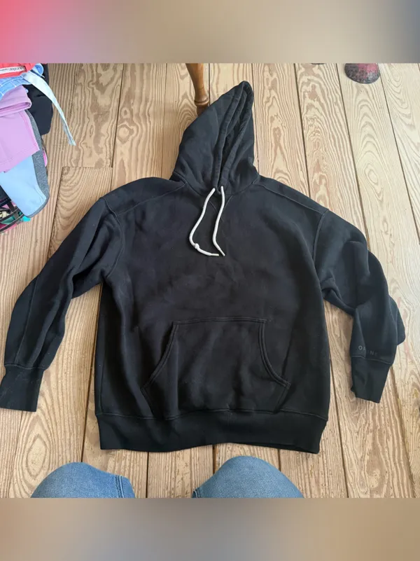 OFFLINE by Aerie Black Hoodie size small - Image 2