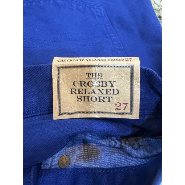 Polo Ralph Lauren Royal Blue‎ The Crosby Relaxed Denim Short Size 27 Cutoff - Image 5