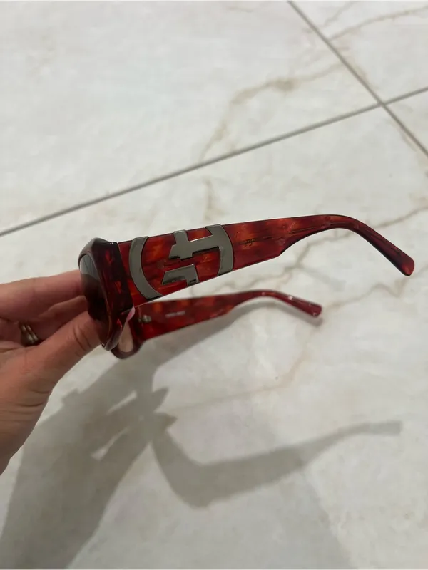 Giorgio Armani Red Tortoiseshell Sunglasses - Image 2