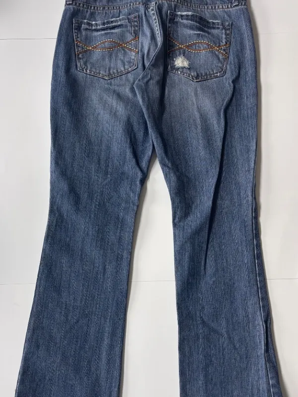 Abercrombie Bootcut Distressed Jeans Size 6 Y2K - Image 2