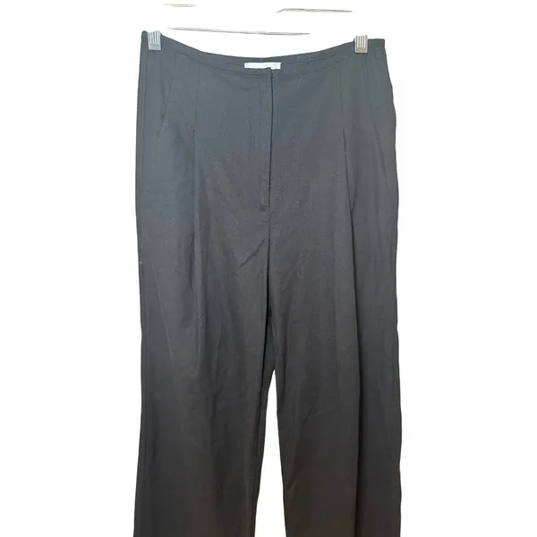 Meshki Adina Linen Blend Pants Wide Leg‎ Black Size Small - Image 2
