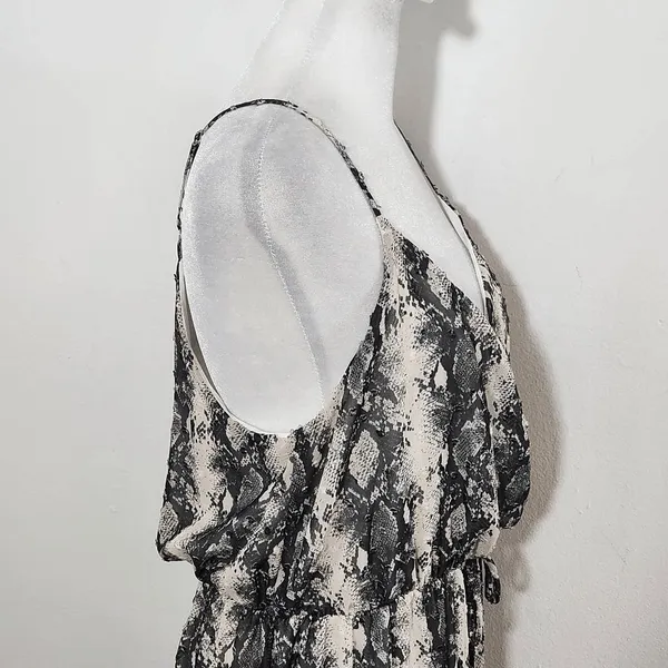 Altar'd State Gray Snakeskin Print Mini Dress Size Medium Wedding Guest Dress - Image 4