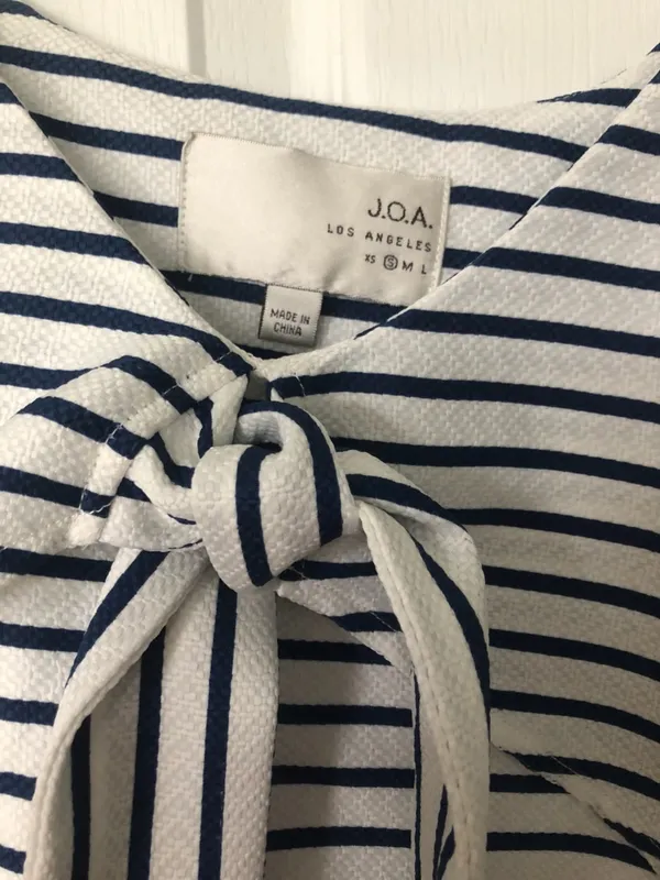 J.O.A. Striped Tie Dress - Image 2