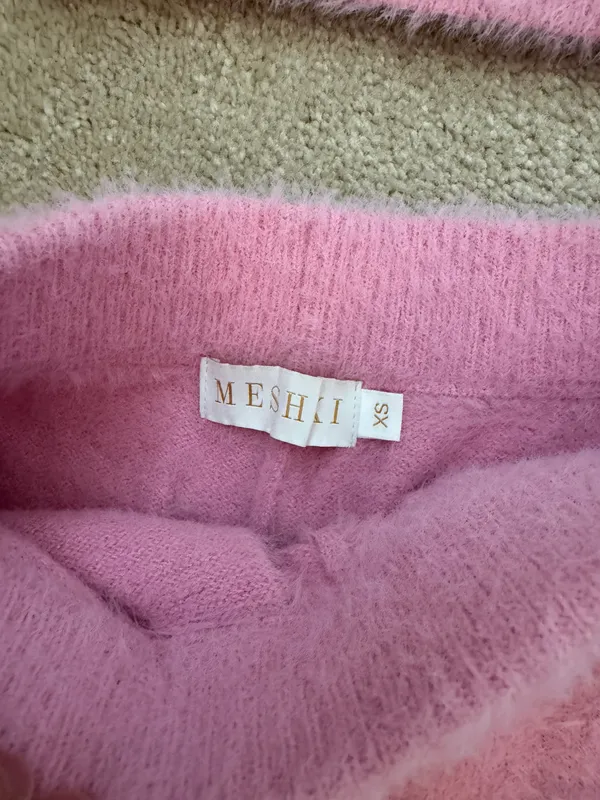 Meshki Fuzzy Pink Pajama Set - Image 4